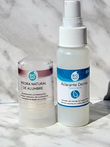 [kit3840] Kit Piedra de Alumbre + Aclarante derma 